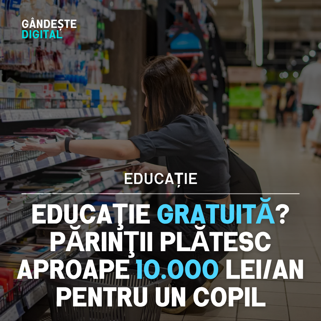 costurile educației în România în 2025 – părinți și elevi la școală