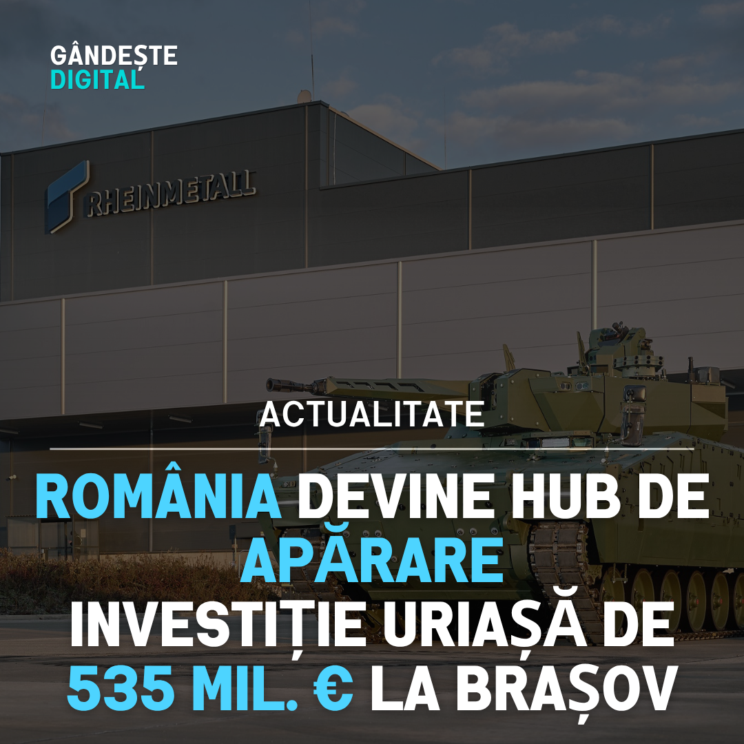 România devine hub de apărare – fabrică de pulbere Brașov 2025